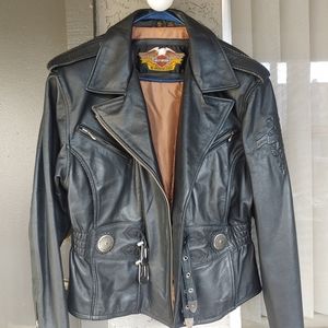 Womens Genuine Leather Harley Davidson Jacket